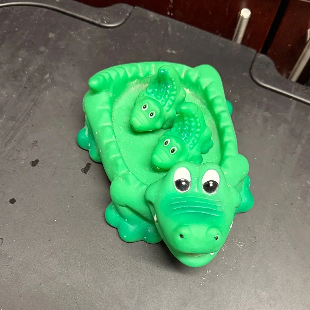 Green Alligator Reptile Toy Set
